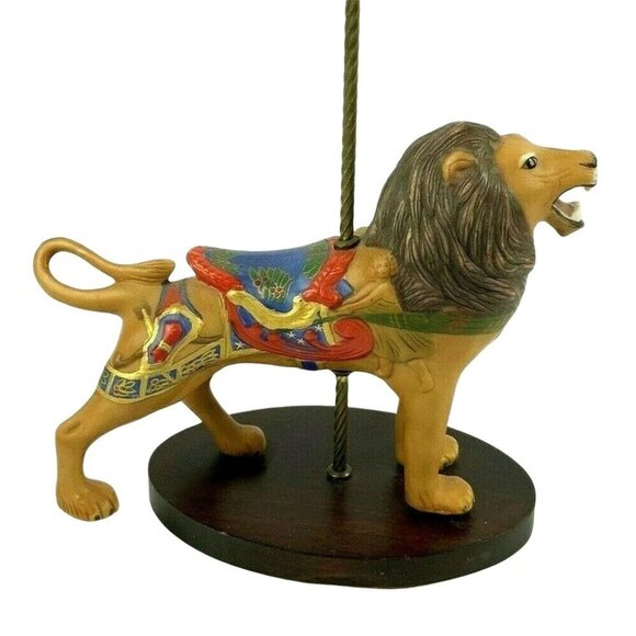The Franklin Mint Treasury Of Carousel Art Lion Figurine By William Manns 1988 - Picture 4 of 8